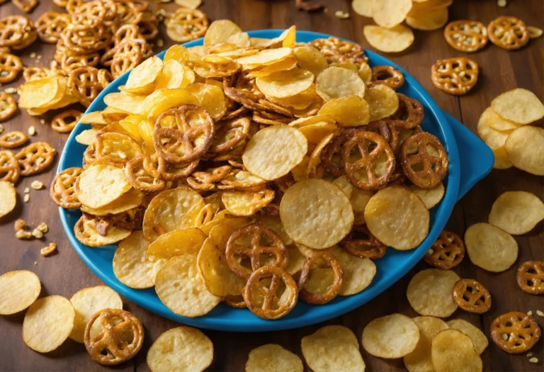 Are pretzels more healthy than potato chips?