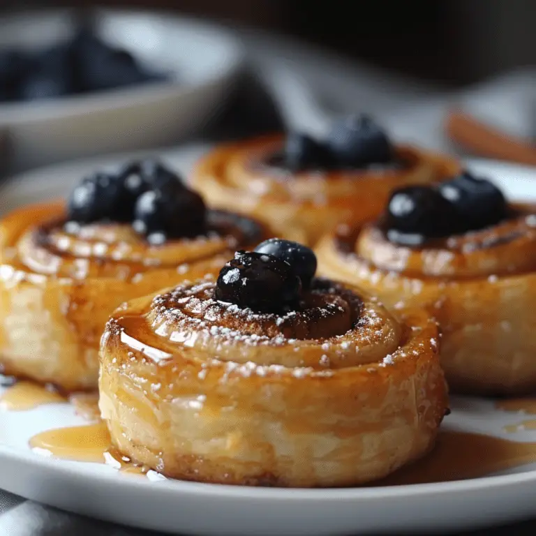 Homemade Blueberry Cinnamon Rolls