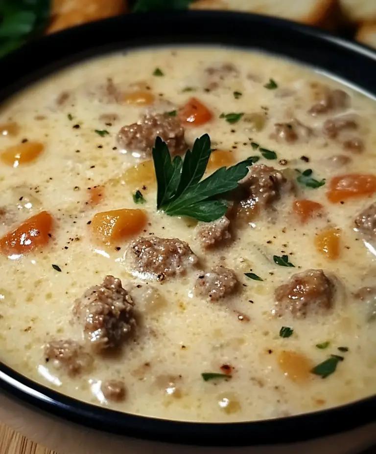 Creamy Parmesan Italian Sausage Soup Recipe