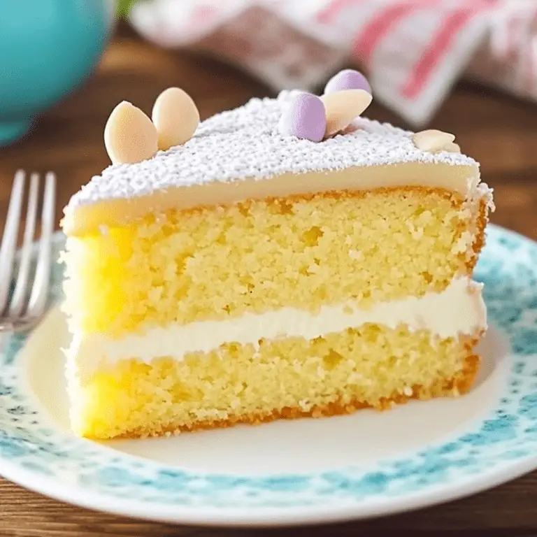 Almond Custard Cake