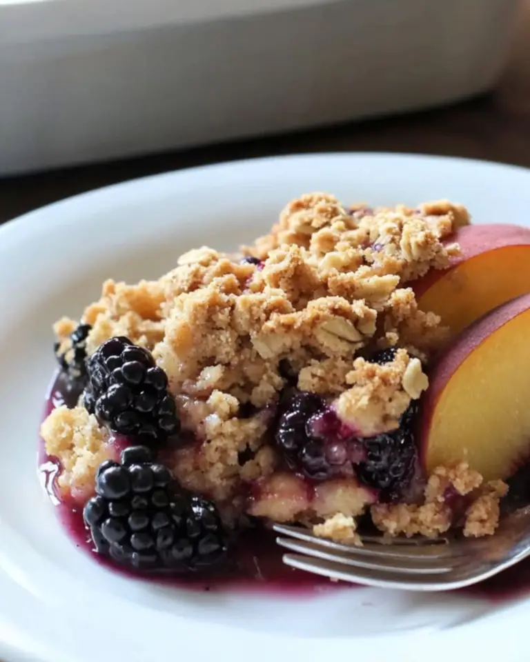 Blackberry Peach Crisp