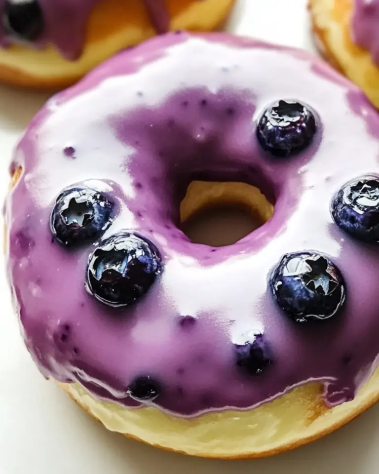 Blueberry Glazed Donuts