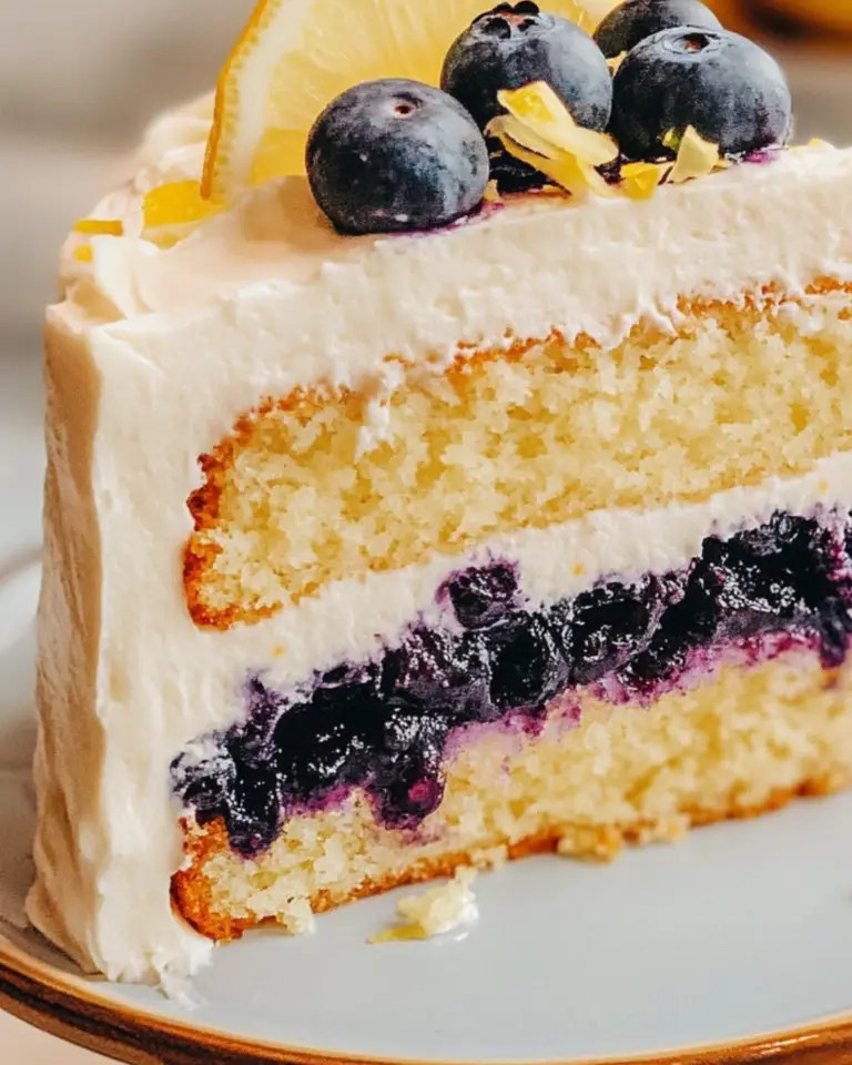 Blueberry Lemon Layer Cake