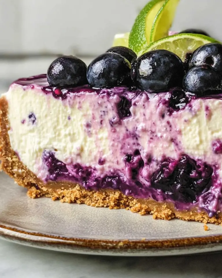 Blueberry Lime Cheesecake