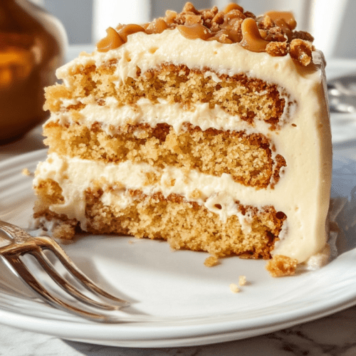 Butterscotch Crunch Cake - Savory Splash