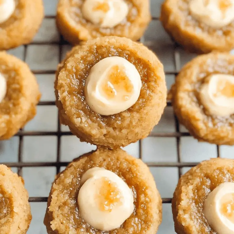 Carrot Cake Thumbprint Cookies