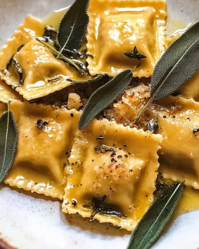 Cheese Ravioli with Sage Butter