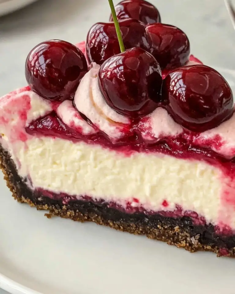 Cherry Ripple Cheesecake