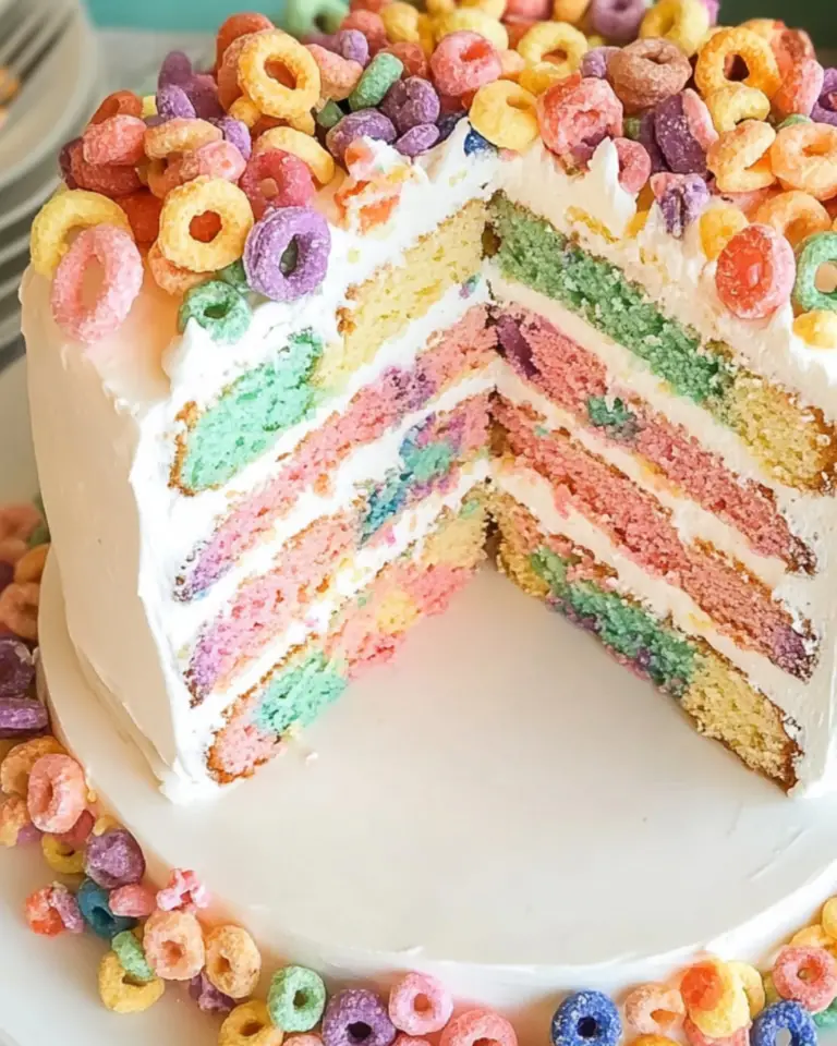 Froot Loops Cake