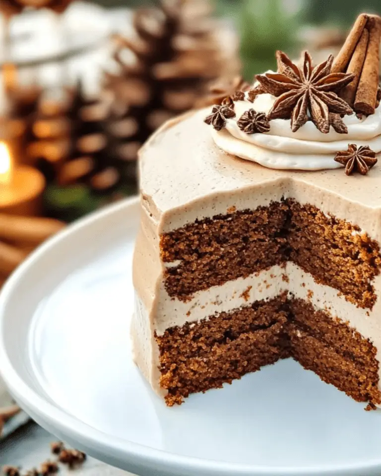 Gingerbread Cake with Spiced Maple Frosting