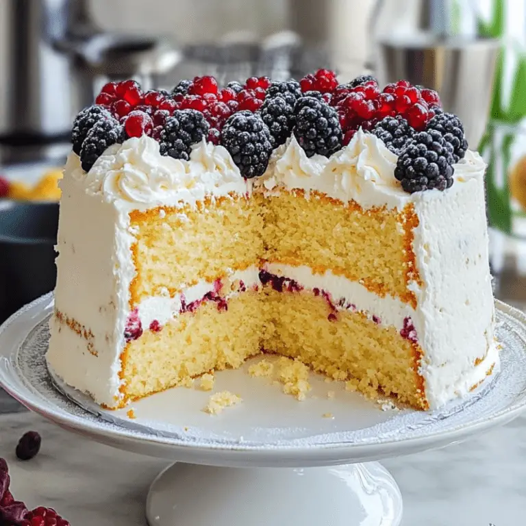 Golden Berry Chantilly Cake