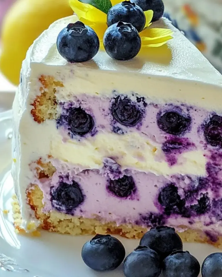 Lemon Blueberry Cheesecake Cake