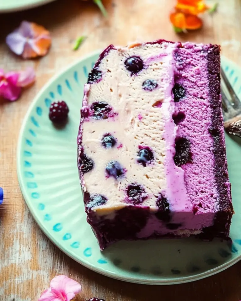 Midnight Berry Ice Cream Loaf