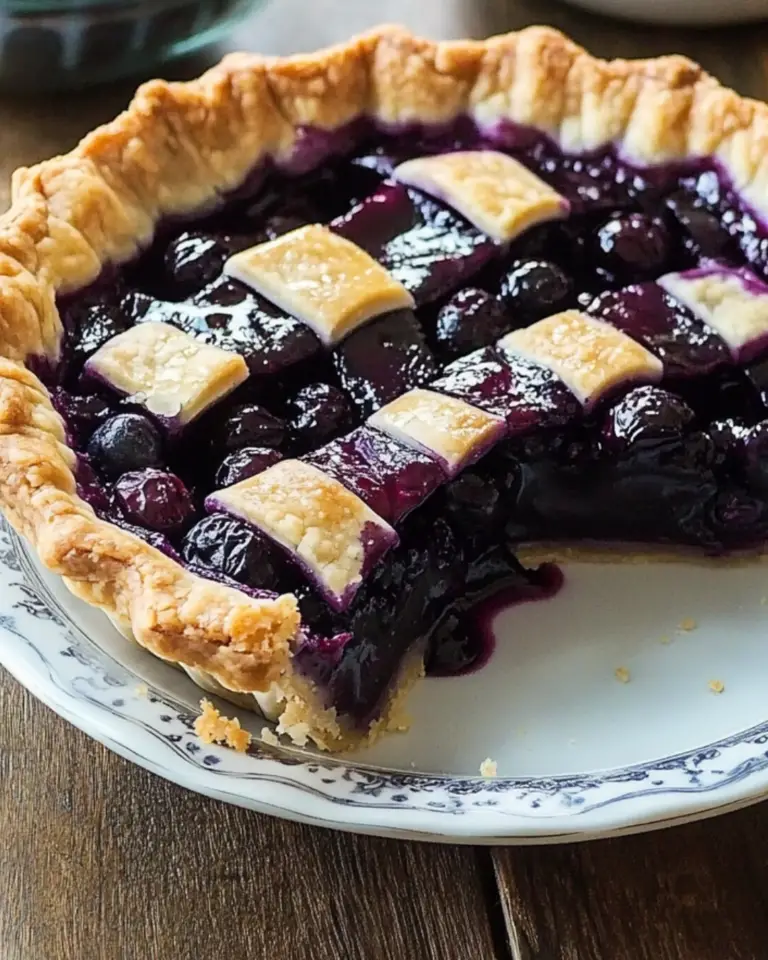 Midnight Blueberry Dream Pie