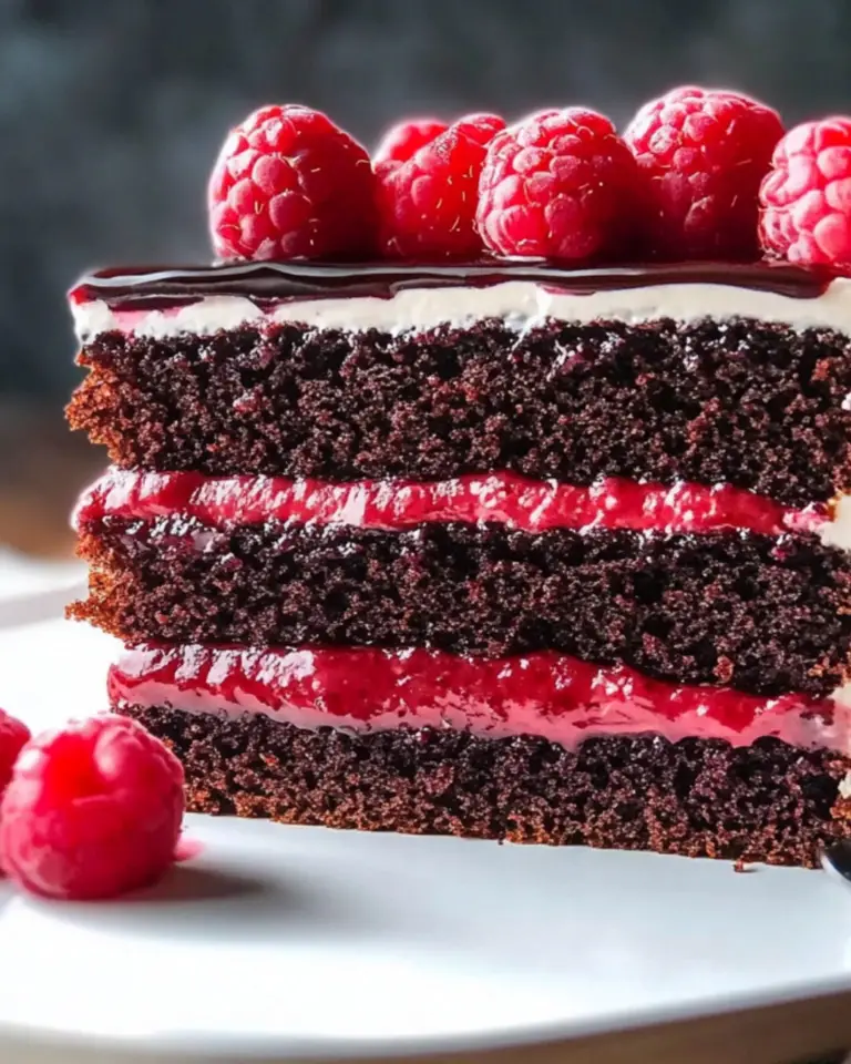 Midnight Raspberry Cake