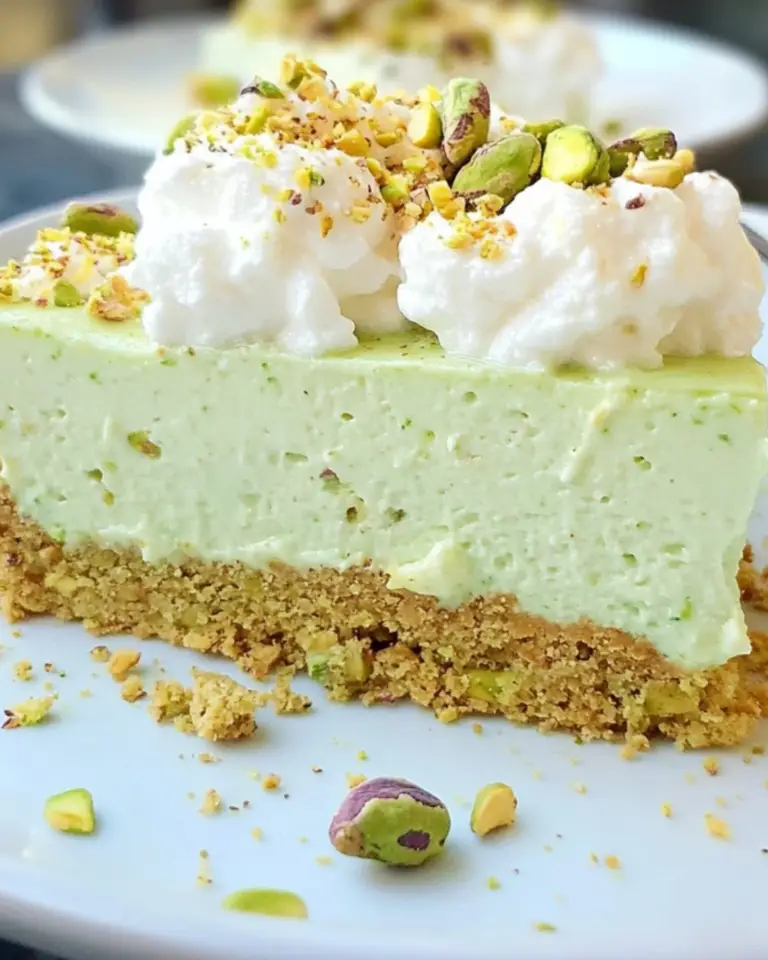 No-Bake Pistachio Cheesecake