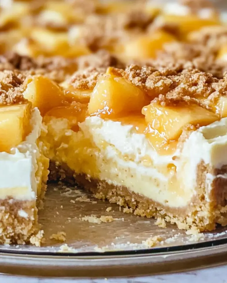 Peach Cobbler Cheesecake