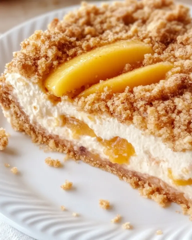 Peach Crumble Cheesecake