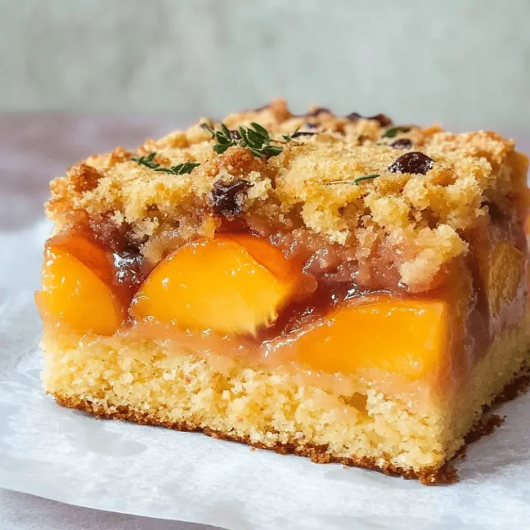 Peach Streusel Cake