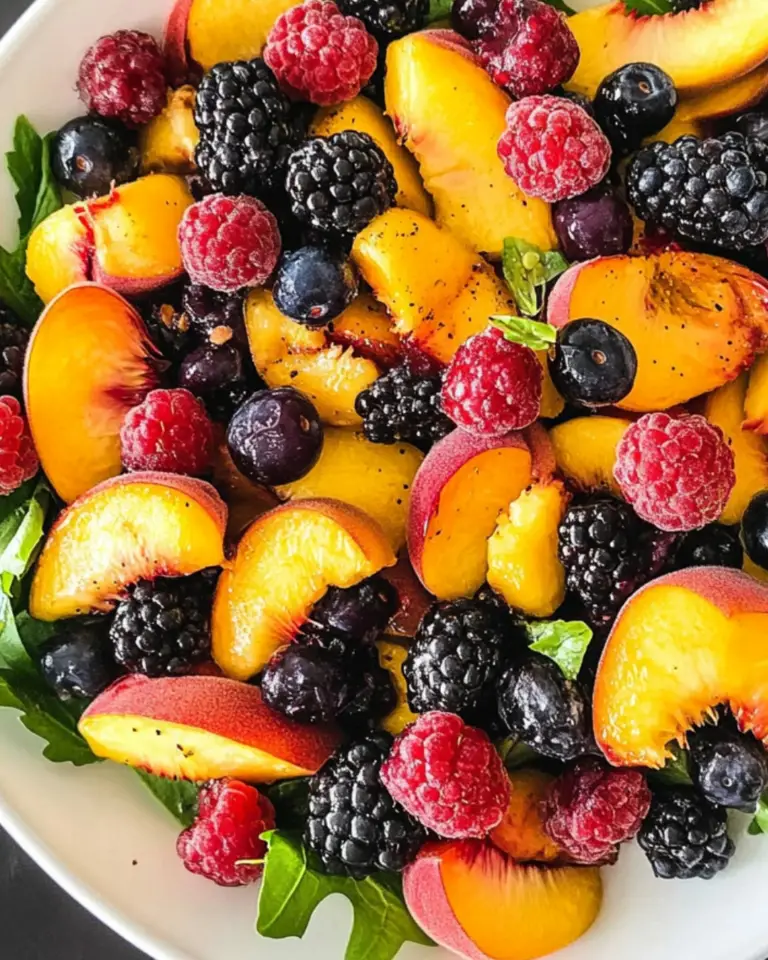 Peach and Berry Salad