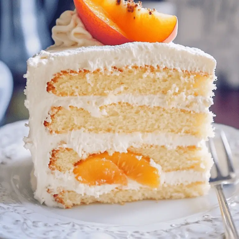 Peachy Cream Cake