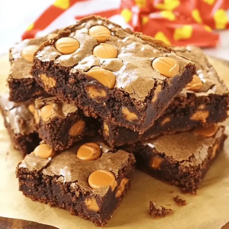 Peanut Butter Reese’s Brownies