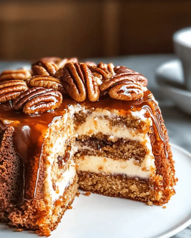 Pecan Caramel Rum Cake