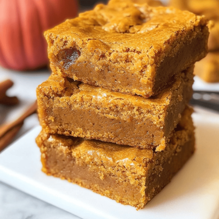 Pumpkin Bliss Blondies