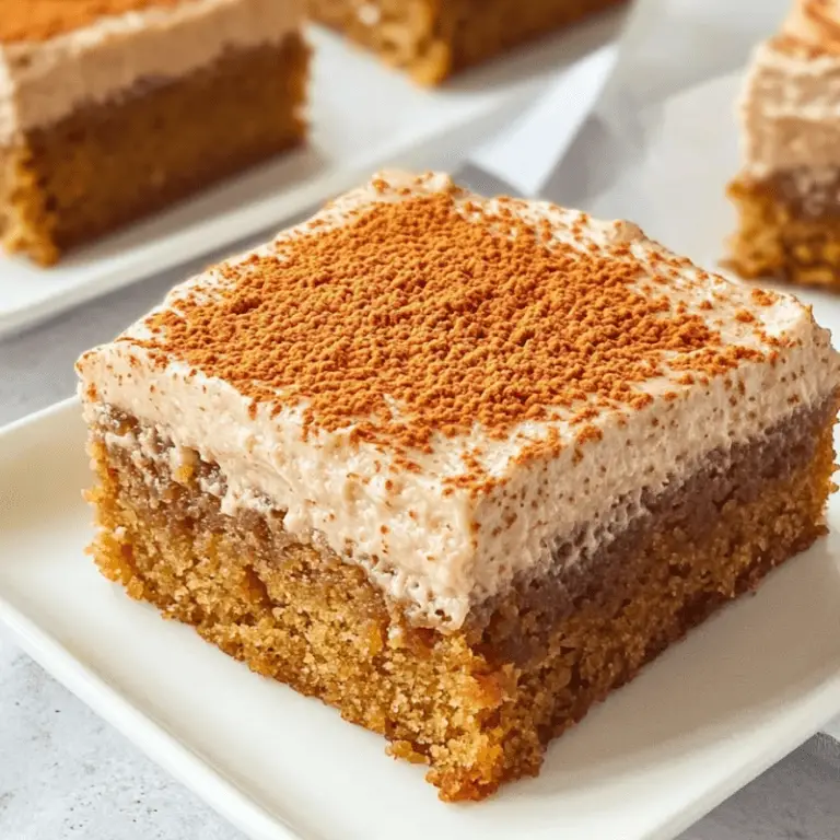 Pumpkin Cake Bars