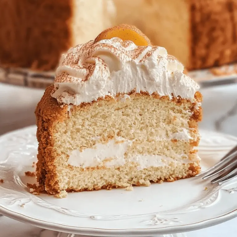 Pumpkin Spice Angel Cake