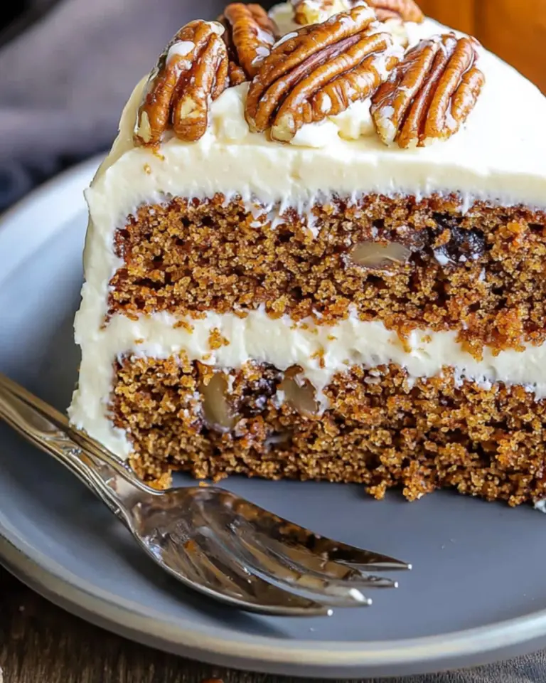 Pumpkin Spice Cake with Candied Pecans