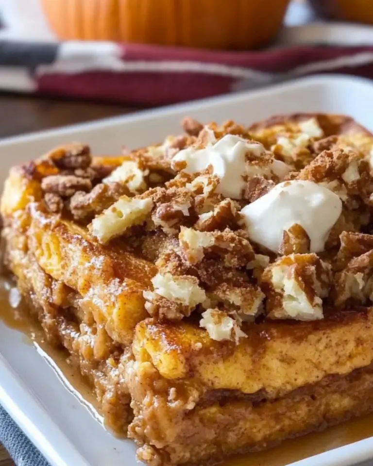 Pumpkin Spice French Toast Casserole