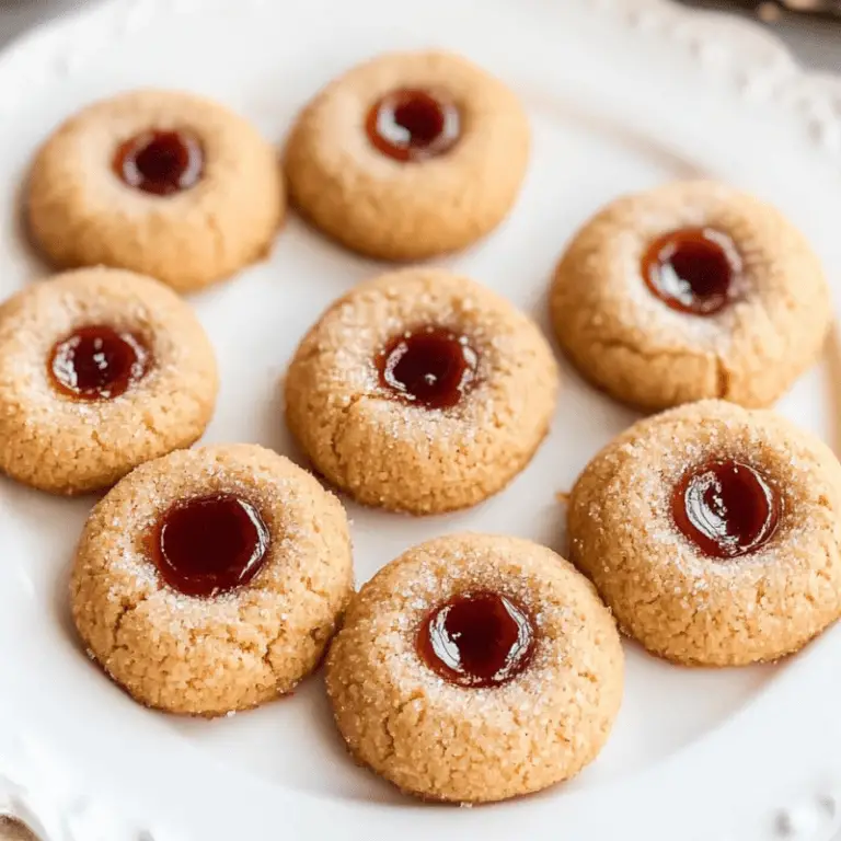 Pumpkin Spice Thumbprint Cookies
