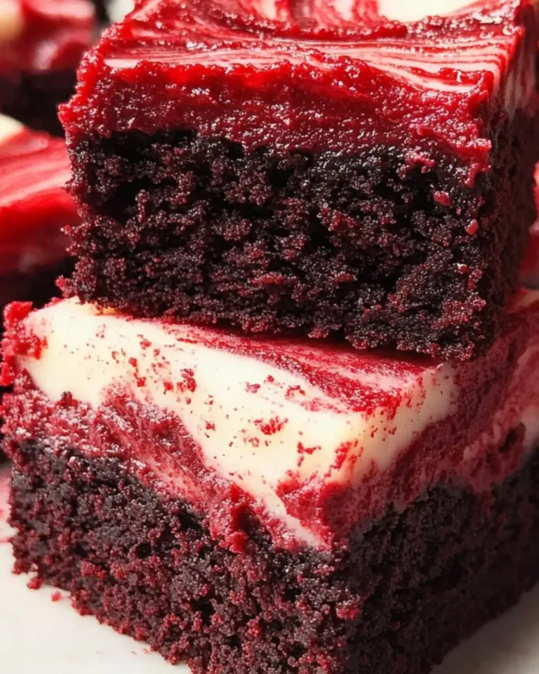 Red Velvet Swirl Brownies