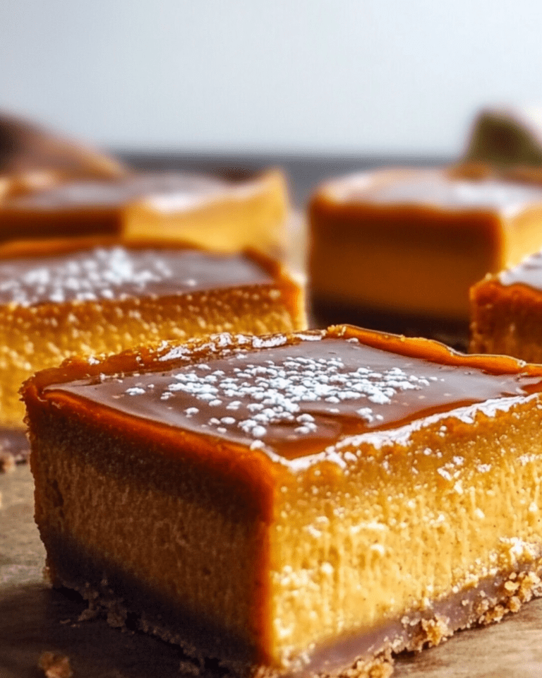 Salted Caramel Pumpkin Cheesecake Bars