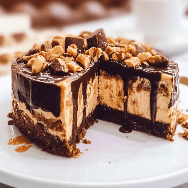 Snickers Peanut Butter Cheesecake