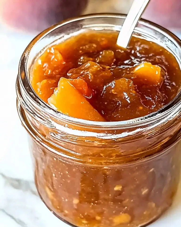 Sweet Peach Ginger Chutney