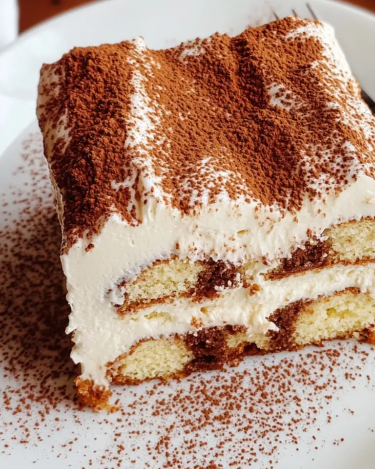 Tiramisu Layer Cake - SavorySplash