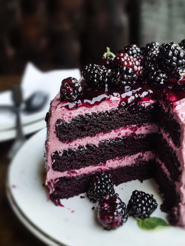 Bourbon Blackberry Cake