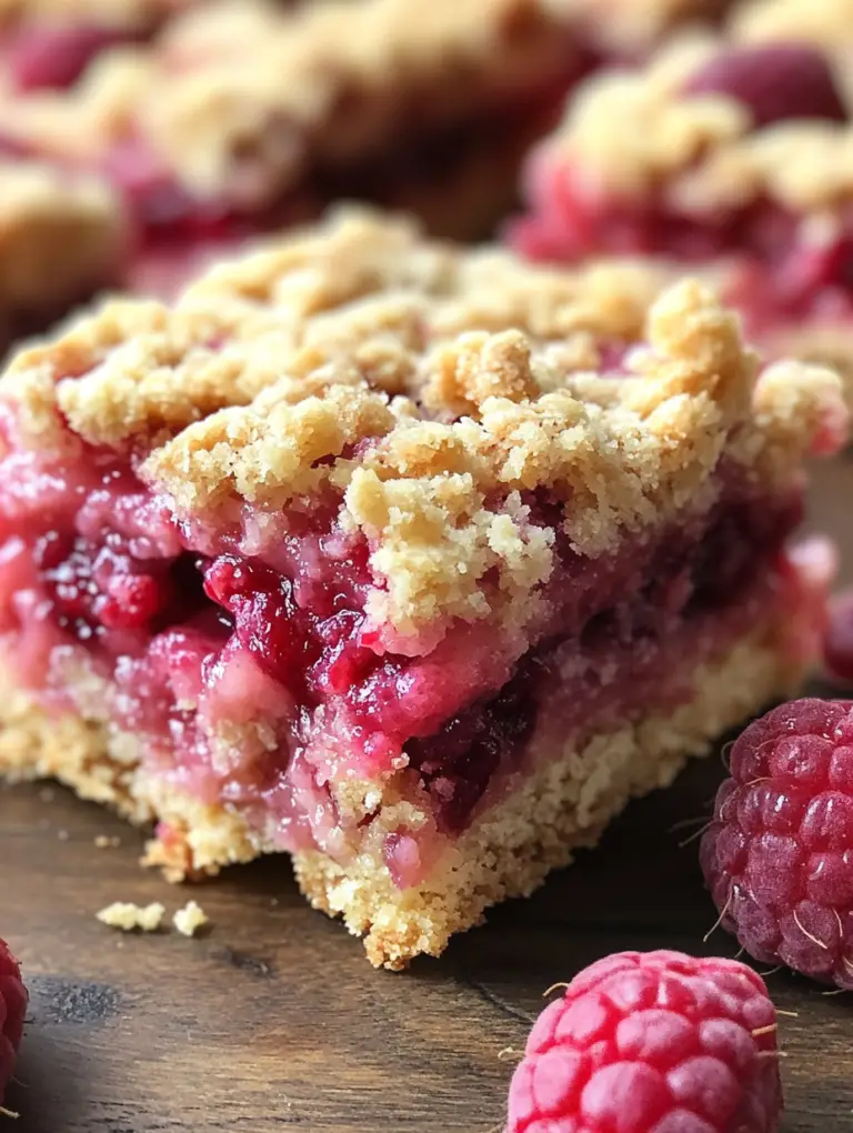 Raspberry Crumble Bars