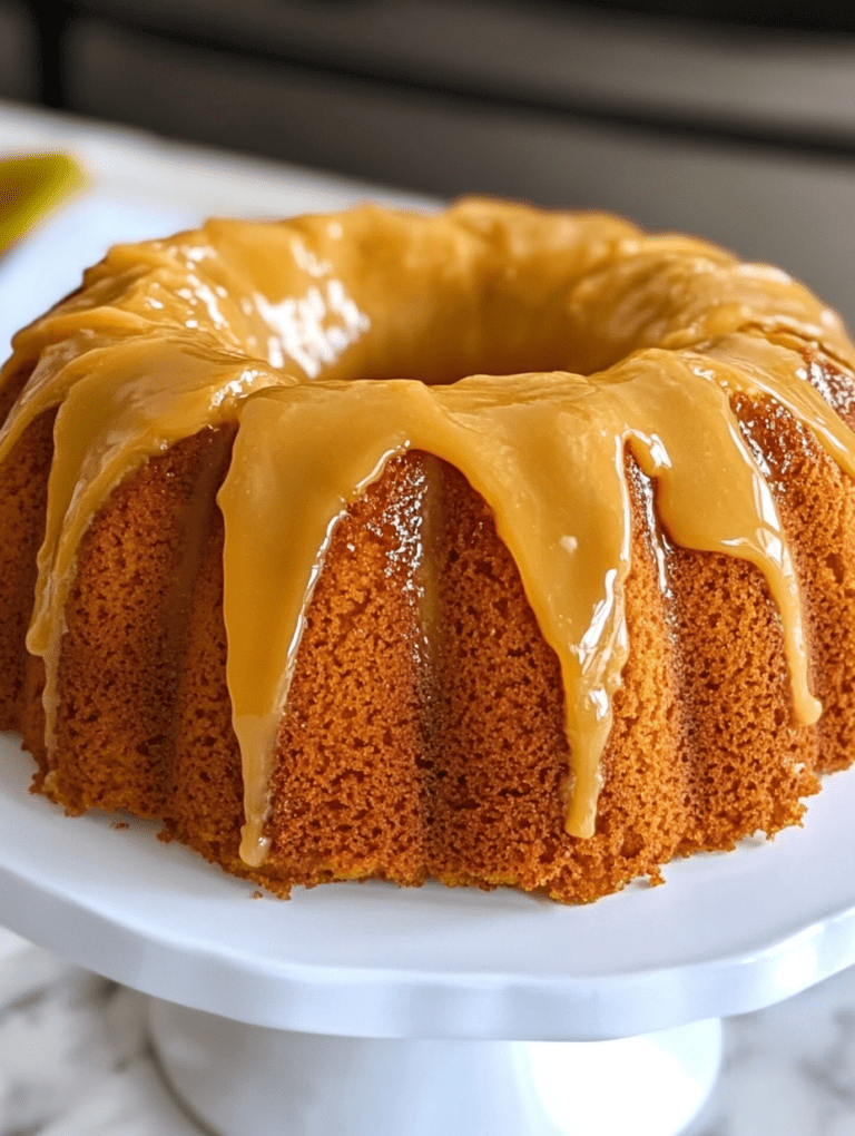 Caramel Pumpkin Bundt Cake