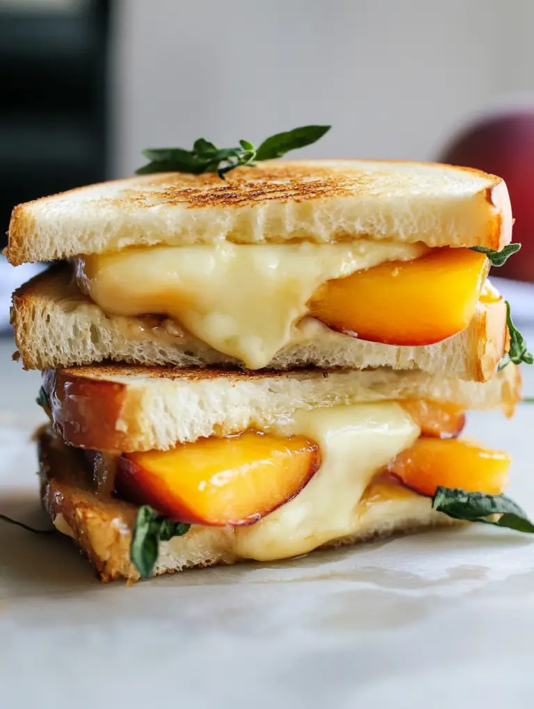 Peach Brie Sandwich