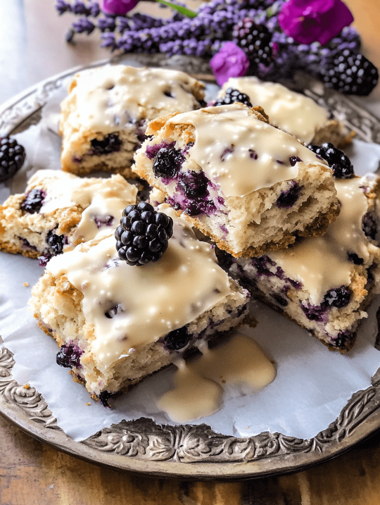 Blackberry Lavender Scones