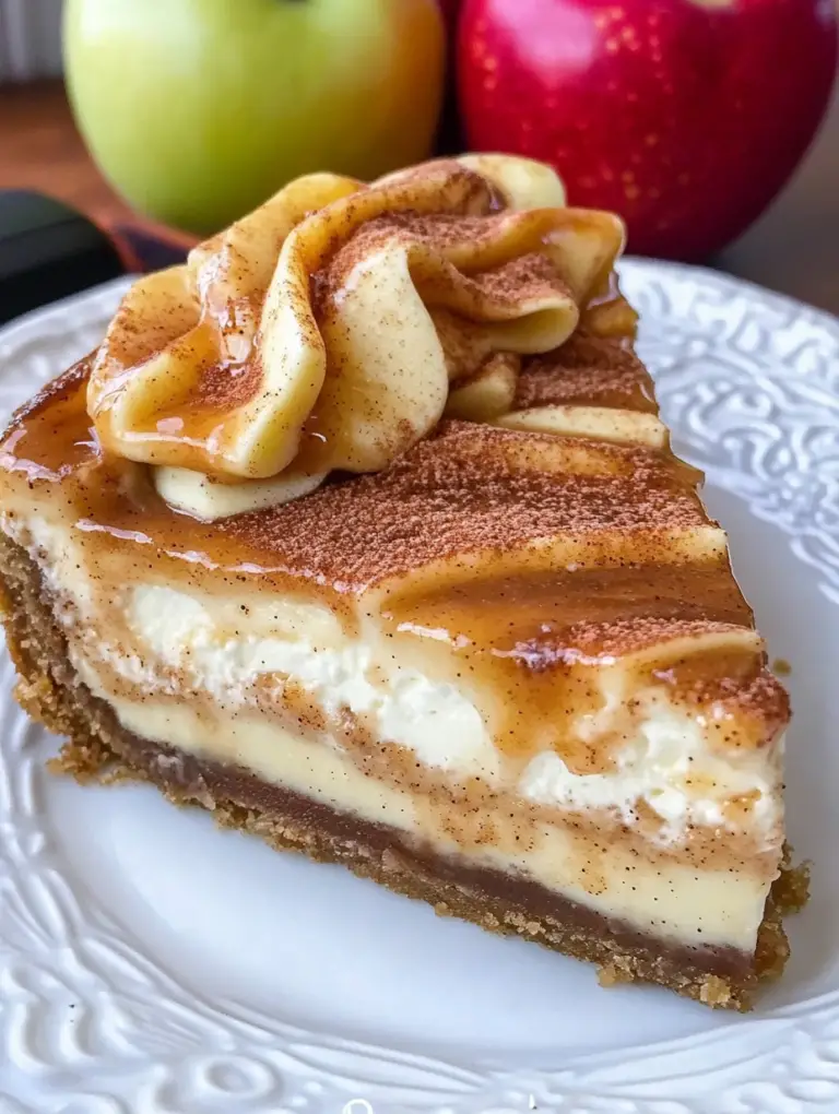 Apple Cinnamon Swirl Cheesecake