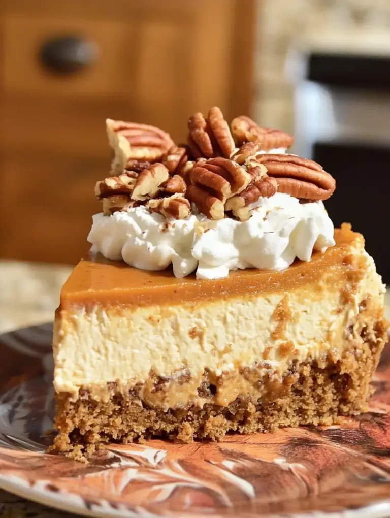 Pumpkin Pecan Cheesecake