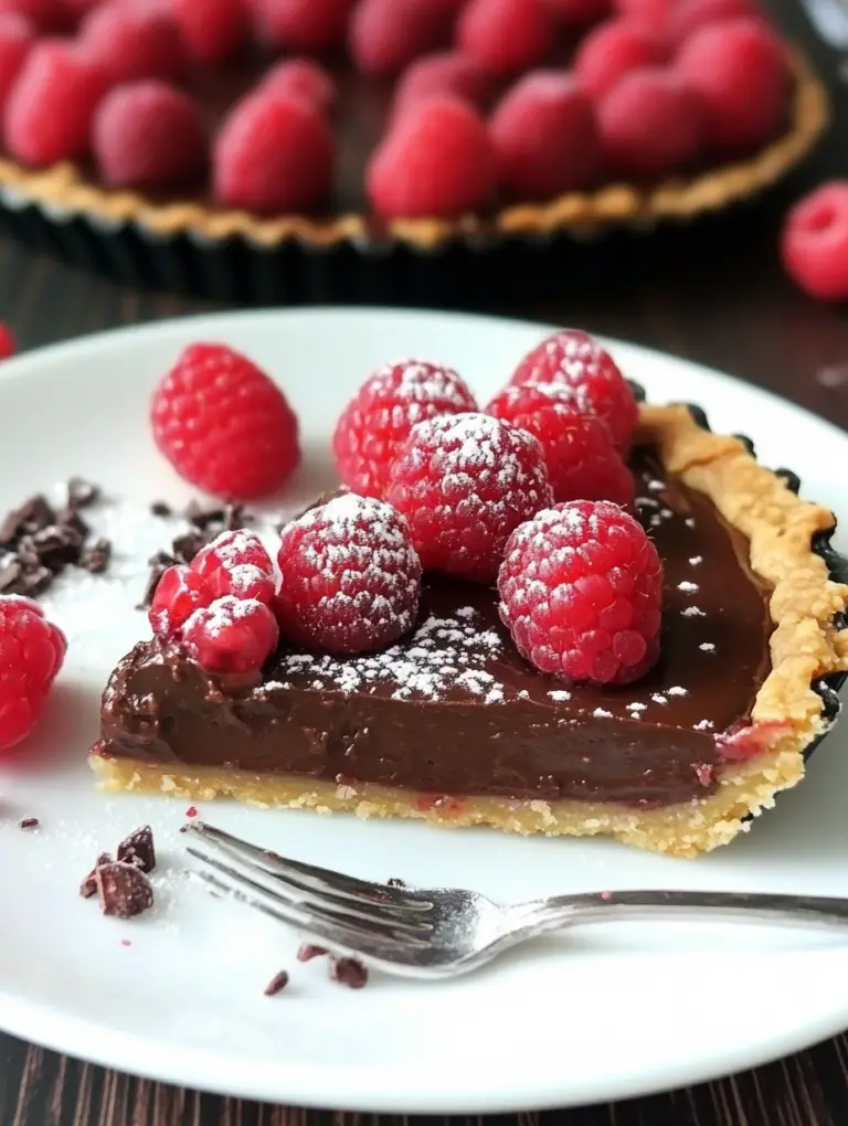 Raspberry Nutella Tart