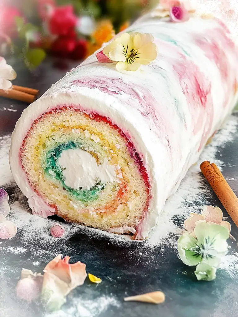 Watercolor Cake Roll: A Stunning Treat for Amateurs!