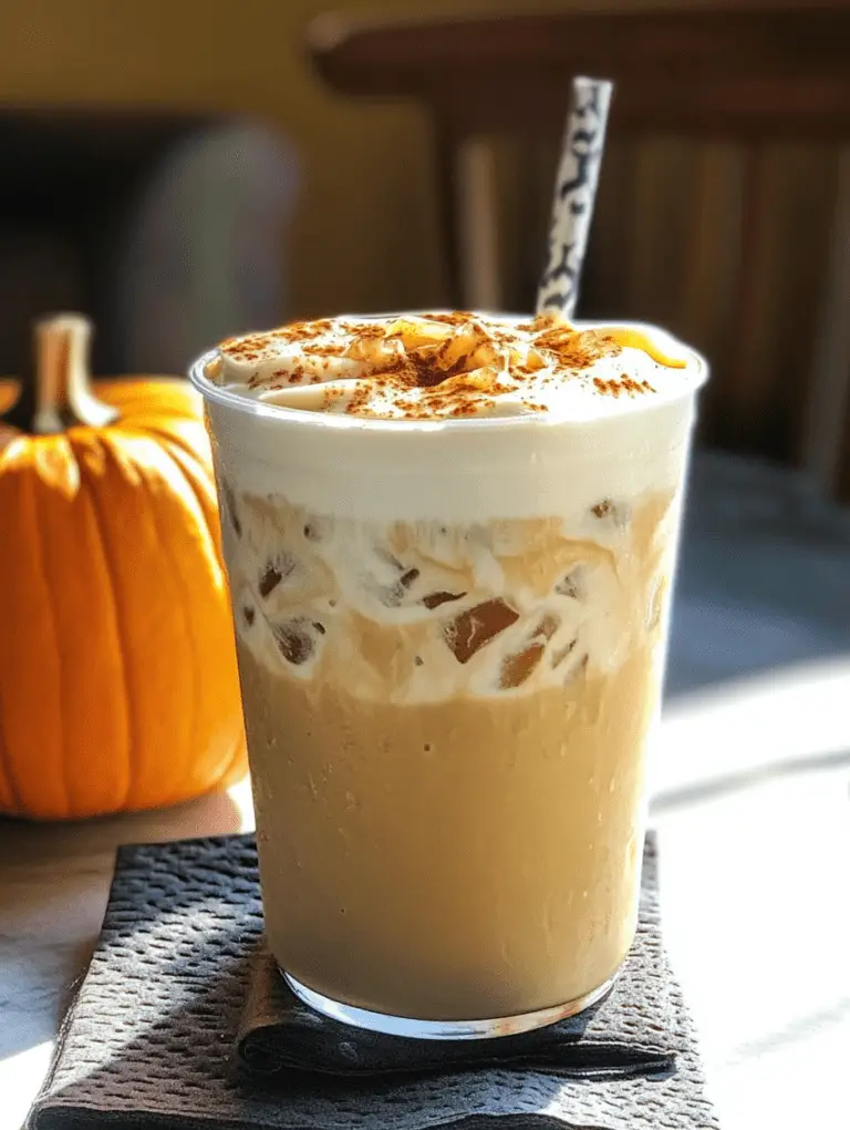 Pumpkin Chai Iced Latte