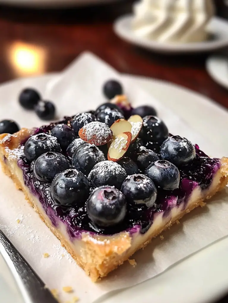 Blueberry Almond Tart Recipe: A Delightfully Nutty and Fruity Treat!