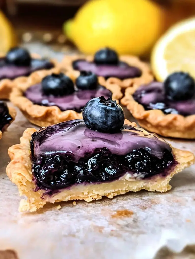 Blueberry Lemon Tartlets: A Bite-Sized Burst of Summer!